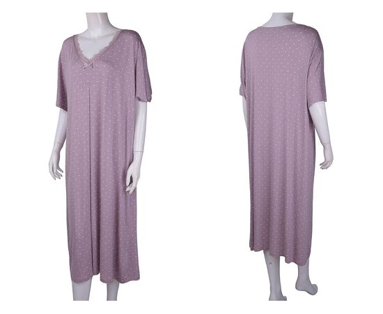 Нічня жіноча 12082 d.pink р.6XL-8XL "Textile" недорого оптом від прямого постачальника, зображення 3 Нічня жіноча 12082 d.pink р.6XL-8XL "Textile" недорого оптом від прямого постачальника, зображення 3