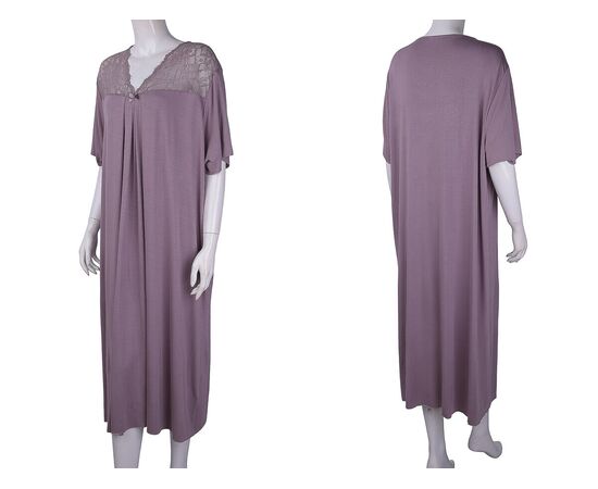 Нічня жіноча 12099 d.pink р.6XL-8XL "Textile" недорого оптом від прямого постачальника, зображення 3 Нічня жіноча 12099 d.pink р.6XL-8XL "Textile" недорого оптом від прямого постачальника, зображення 3