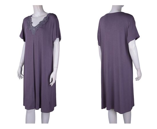 Фотография Ночнушка женская 13381B violet р.2XL-4XL "Textile" недорого оптом от прямого поставщика, изображение 3