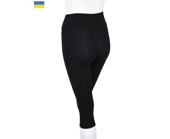 Лосіни жіночі літні 401 black р.S-XL "Textile" недорого оптом від прямого постачальника, зображення 2