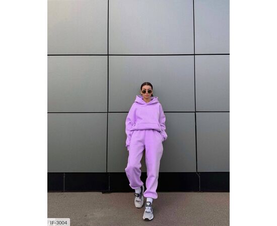 Фотография Женский спортивный костюм трёхнитка на флисе большого размера р.48-52 "BEST FASHION" купить недорого от прямого поставщика, изображение 3