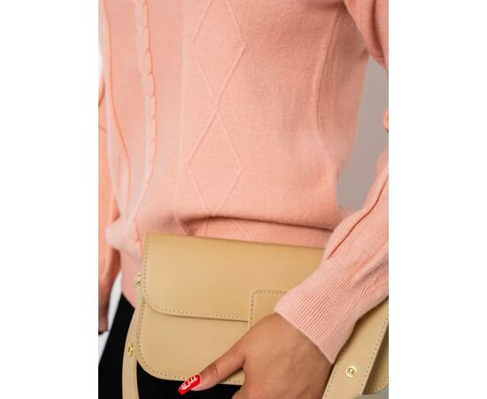 Светр жіночий 1516 powder р.42-48 "Seven Group" недорого оптом від прямого постачальника, зображення 2 Светр жіночий 1516 powder р.42-48 "Seven Group" недорого оптом від прямого постачальника, зображення 2