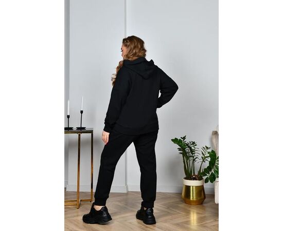 Костюм спортивний жіночий теплий 4053 black р.48-54 "Iren Veles" недорого оптом від прямого постачальника, зображення 2