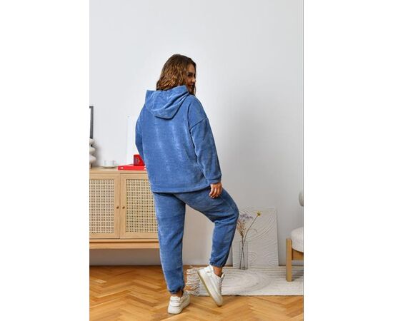 Костюм спортивний жіночий теплий 4056 l.blue р.54-60 "Iren Veles" недорого оптом від прямого постачальника, зображення 2