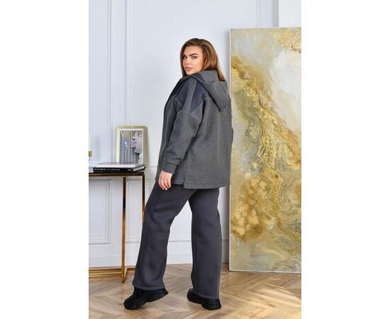 Костюм спортивний жіночий 4058 grey р.52-58 "Iren Veles" недорого оптом від прямого постачальника, зображення 2