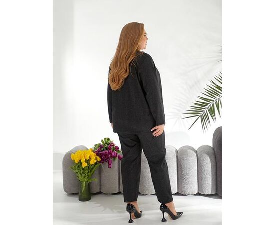 Костюм жіночий BT146 black р.50-60 "ZLATA" недорого оптом від прямого постачальника, зображення 2 Костюм жіночий BT146 black р.50-60 "ZLATA" недорого оптом від прямого постачальника, зображення 2