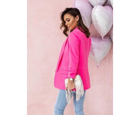 Піджак жіночий 1502 pink р.42-46 "Funny Love" недорого оптом від прямого постачальника, зображення 2 Піджак жіночий 1502 pink р.42-46 "Funny Love" недорого оптом від прямого постачальника, зображення 2