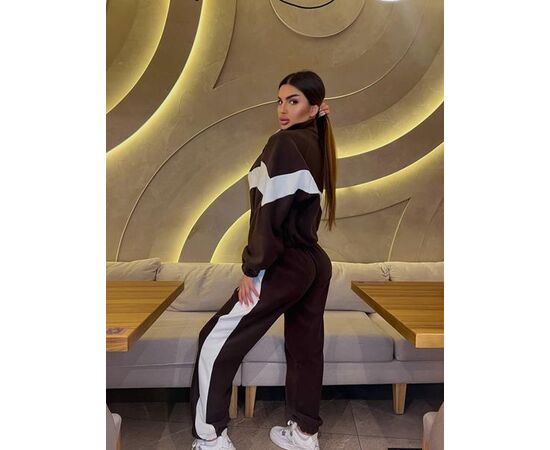 Костюм спортивний жіночий теплий 2095 brown р.42-50 "Funny Love" недорого оптом від прямого постачальника, зображення 2 Костюм спортивний жіночий теплий 2095 brown р.42-50 "Funny Love" недорого оптом від прямого постачальника, зображення 2