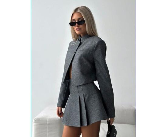 Костюм жіночий 639 d.grey р.42-46 "Beliakova" недорого оптом від прямого постачальника, зображення 2 Костюм жіночий 639 d.grey р.42-46 "Beliakova" недорого оптом від прямого постачальника, зображення 2