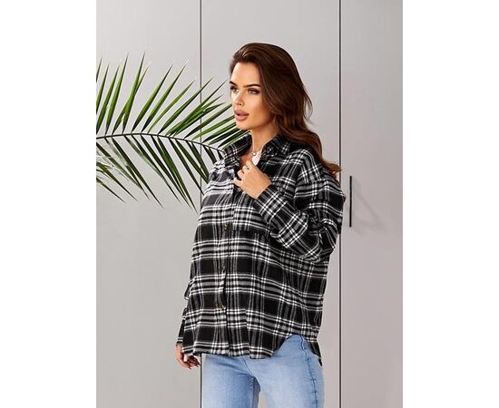 Сорочка жіноча 1050 black р.44-50 "Funny Love" недорого оптом від прямого постачальника, зображення 2 Сорочка жіноча 1050 black р.44-50 "Funny Love" недорого оптом від прямого постачальника, зображення 2