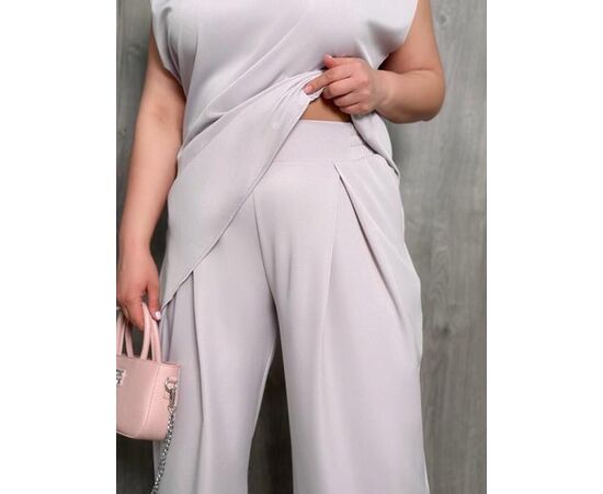 Костюм женский 1076 l.grey р.42-52 "FEMZONE" недорого оптом от прямого поставщика, изображение 2 Фотография Костюм женский 1076 l.grey р.42-52 "FEMZONE" недорого оптом от прямого поставщика, изображение 2