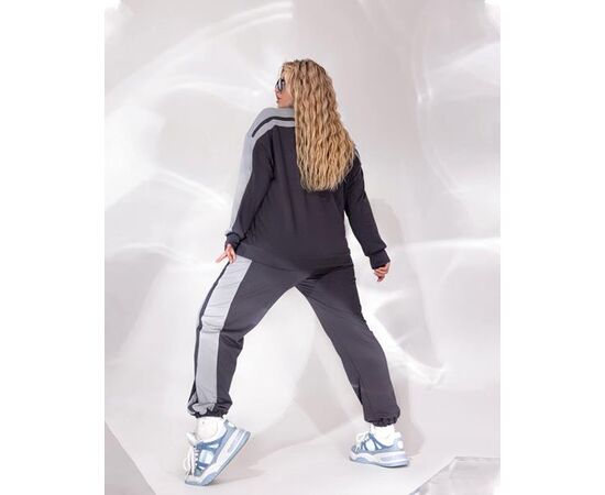 Костюм спортивный женский тёплый 1053 d.grey р.50-60 "Seven Zikina" недорого оптом от прямого поставщика, изображение 2 Фотография Костюм спортивный женский тёплый 1053 d.grey р.50-60 "Seven Zikina" недорого оптом от прямого поставщика, изображение 2