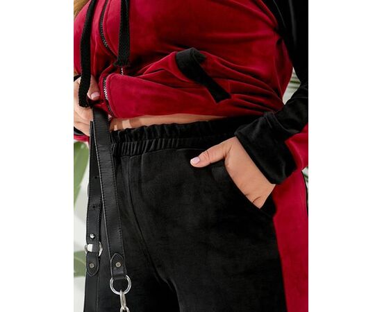 Костюм спортивний жіночий теплий 902 wine р.48-62 "Seven Zikina" недорого оптом від прямого постачальника, зображення 2