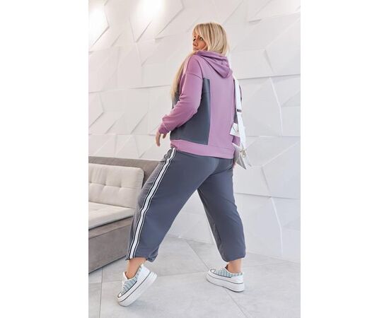 Костюм спортивний жіночий теплий 904 lilac р.46-60 "Seven Zikina" недорого оптом від прямого постачальника, зображення 2