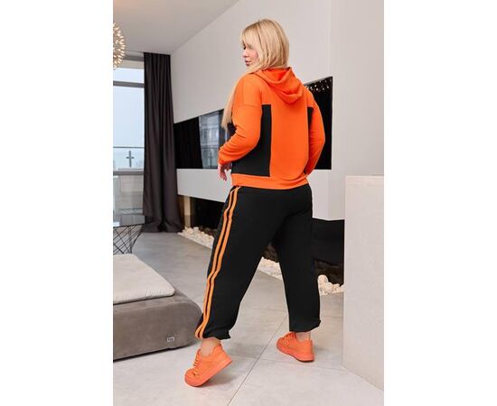 Фотография Костюм спортивный женский тёплый 904 orange р.46-60 "Seven Zikina" недорого оптом от прямого поставщика, изображение 2