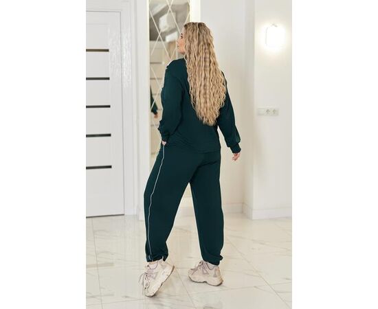 Фотография Костюм спортивный женский тёплый 906 green р.50-60 "Seven Zikina" недорого оптом от прямого поставщика, изображение 2