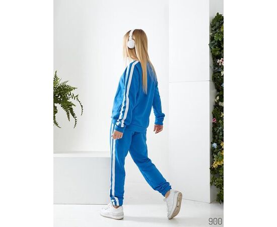 Костюм спортивний жіночий теплий 900 l.blue р.38-52 "DORA" недорого оптом від прямого постачальника, зображення 2