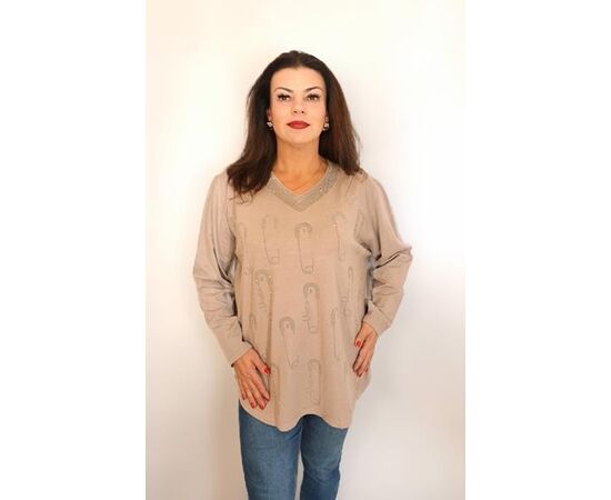 Светр жіночий 1976 mix р.56-60 "ITALIA" недорого оптом від прямого постачальника, зображення 2 Светр жіночий 1976 mix р.56-60 "ITALIA" недорого оптом від прямого постачальника, зображення 2