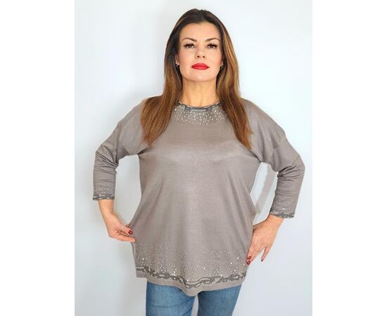 Светр жіночий 1991 mix р.54-60 "ITALIA" недорого оптом від прямого постачальника, зображення 2 Светр жіночий 1991 mix р.54-60 "ITALIA" недорого оптом від прямого постачальника, зображення 2