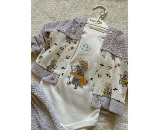 Костюм детский унисекс 1018 grey р.0-0.9 "BURATINO" недорого оптом от прямого поставщика, изображение 2 Фотография Костюм детский унисекс 1018 grey р.0-0.9 "BURATINO" недорого оптом от прямого поставщика, изображение 2