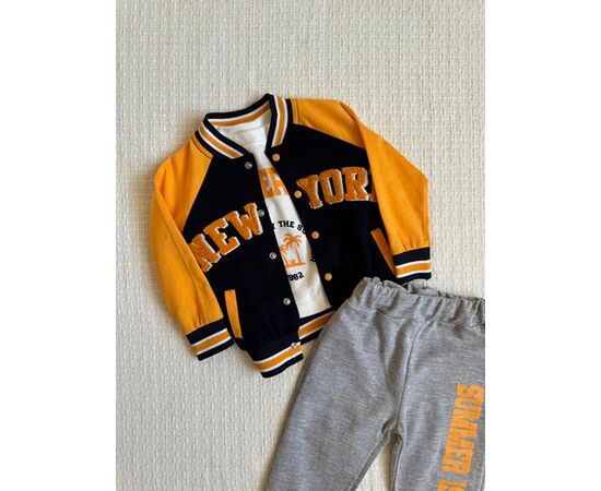 Костюм детский спортивный на мальчика 991 orange р.0.9-1.6 "BURATINO" недорого оптом от прямого поставщика, изображение 2 Фотография Костюм детский спортивный на мальчика 991 orange р.0.9-1.6 "BURATINO" недорого оптом от прямого поставщика, изображение 2