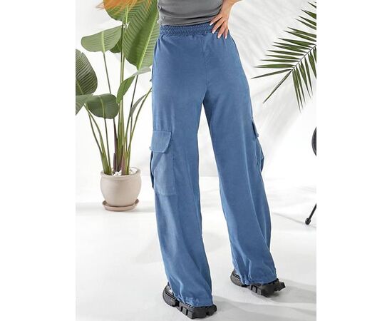 Штани спортивні жіночі 706 l.blue р.42-48 "DORA" недорого оптом від прямого постачальника, зображення 2