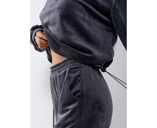 Костюм спортивний жіночий теплий 966 d.grey р.42-56 "DORA" недорого оптом від прямого постачальника, зображення 2 Костюм спортивний жіночий теплий 966 d.grey р.42-56 "DORA" недорого оптом від прямого постачальника, зображення 2