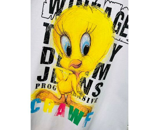 футболка жіноча 2148 white р.one size "Karon" недорого оптом від прямого постачальника, зображення 2 футболка жіноча 2148 white р.one size "Karon" недорого оптом від прямого постачальника, зображення 2