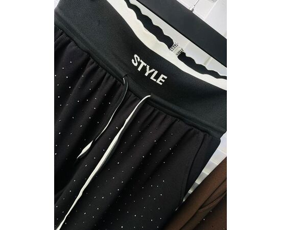 Штаны спортивные женские 7217 black р.S-L "Karon" недорого оптом от прямого поставщика, изображение 2 Фотография Штаны спортивные женские 7217 black р.S-L "Karon" недорого оптом от прямого поставщика, изображение 2