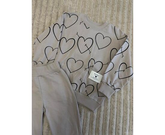 Костюм детский спортивный на девочку 1009 grey р.2-5 "BURATINO" недорого оптом от прямого поставщика, изображение 2 Фотография Костюм детский спортивный на девочку 1009 grey р.2-5 "BURATINO" недорого оптом от прямого поставщика, изображение 2