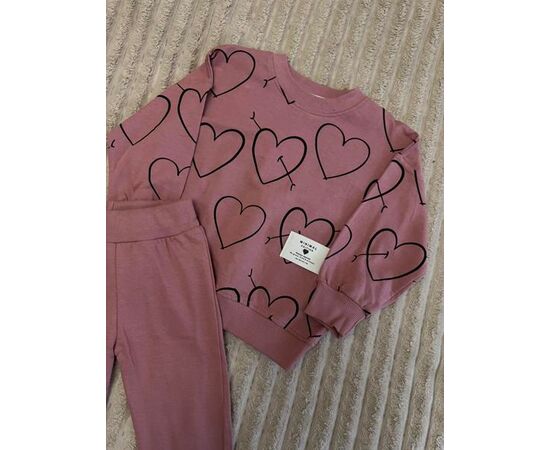 Костюм детский спортивный на девочку 1010 powder р.2-5 "BURATINO" недорого оптом от прямого поставщика, изображение 2 Фотография Костюм детский спортивный на девочку 1010 powder р.2-5 "BURATINO" недорого оптом от прямого поставщика, изображение 2