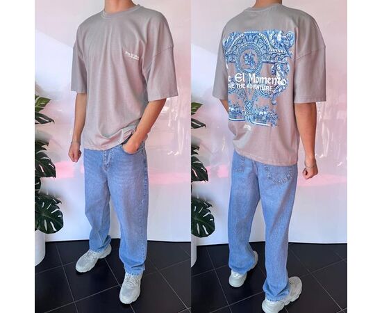 Футболка мужская 2069 grey р.S-XL "i8denim" недорого оптом от прямого поставщика Фотография Футболка мужская 2069 grey р.S-XL "i8denim" недорого оптом от прямого поставщика