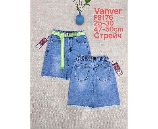 Юбка женская F8176 blue р.25-30 "Vanver" недорого оптом от прямого поставщика Фотография Юбка женская F8176 blue р.25-30 "Vanver" недорого оптом от прямого поставщика
