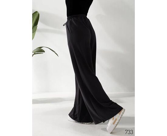 Штаны спортивные женские 733 black р.42-52 "DORA" недорого оптом от прямого поставщика, изображение 2 Фотография Штаны спортивные женские 733 black р.42-52 "DORA" недорого оптом от прямого поставщика, изображение 2