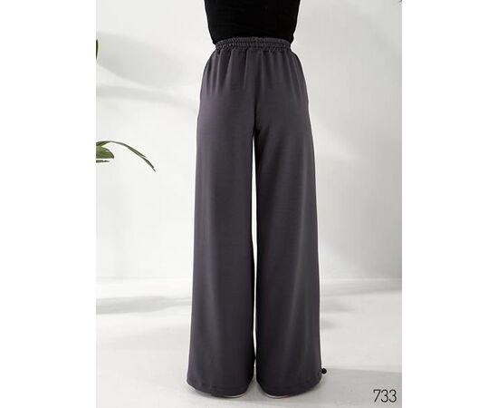 Фотография Штаны спортивные женские 733 d.grey р.42-52 "DORA" недорого оптом от прямого поставщика, изображение 2