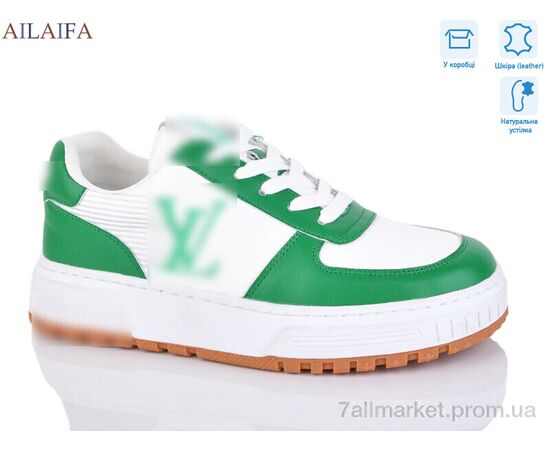 Кросівки жіночі модні Весна/осінь 2056 w.green (8 пар р.36-41) "Ailaifa" недорого оптом від прямого постачальника Кросівки жіночі модні Весна/осінь 2056 w.green (8 пар р.36-41) "Ailaifa" недорого оптом від прямого постачальника