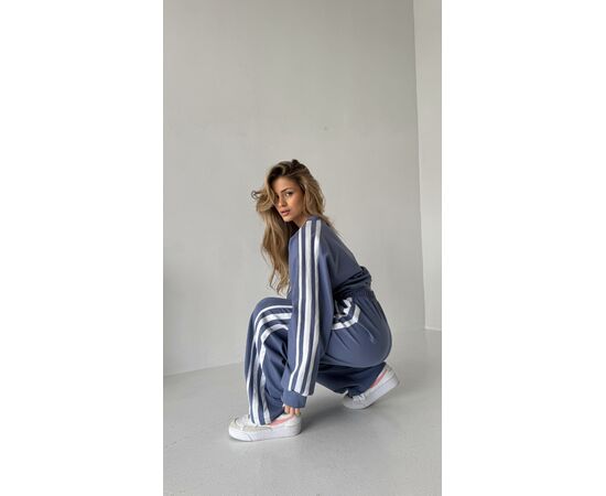 Костюм спортивный женский тёплый 1511 blue р.S-L "SL Karavan" недорого оптом от прямого поставщика, изображение 3 Фотография Костюм спортивный женский тёплый 1511 blue р.S-L "SL Karavan" недорого оптом от прямого поставщика, изображение 3