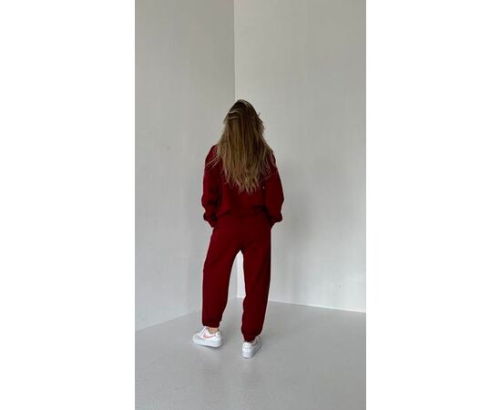 Костюм спортивный женский тёплый 1020 wine р.S-L "SL Karavan" недорого оптом от прямого поставщика, изображение 2 Фотография Костюм спортивный женский тёплый 1020 wine р.S-L "SL Karavan" недорого оптом от прямого поставщика, изображение 2