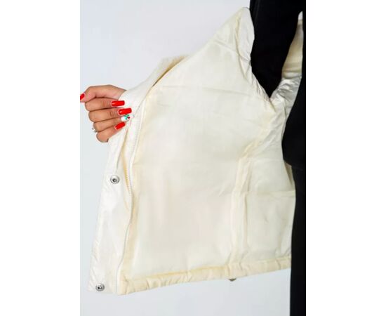 Жилетка женская M533 l.beige р.S-4XL "Seven Group" недорого оптом от прямого поставщика, изображение 2 Фотография Жилетка женская M533 l.beige р.S-4XL "Seven Group" недорого оптом от прямого поставщика, изображение 2