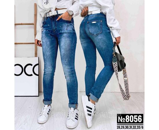 Фотография ЖІНОЧІ ДЖИНСИ З РЕМЕНЕМ НАПІВБАТАЛЬНІ РОЗМІРИ  28,29,30,31,32,33 "PARTNERS" недорого от прямого поставщика, изображение 2