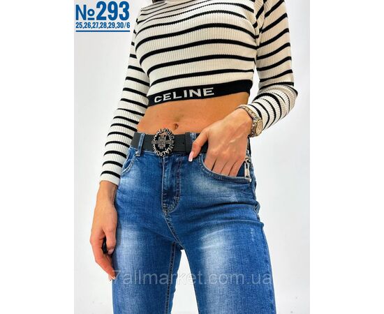 Фотография ЖЕНСКИЕ ДЖИНСЫ С РЕМНЕМ РАЗМЕР 25,26,27,28,29,30 "PARTNERS" недорого от прямого поставщика, изображение 3