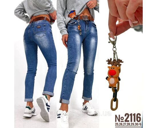 Фотография ЖЕНСКИЕ ДЖИНСЫ С РЕМНЕМ РАЗМЕР 25,26,27,28,29,30 "PARTNERS" недорого от прямого поставщика, изображение 3