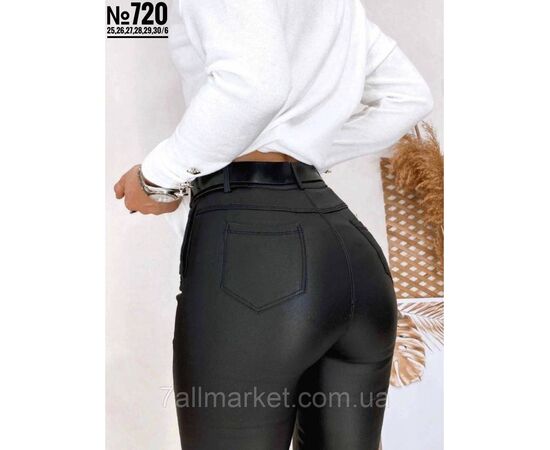 Фотография ЖІНОЧІ ДЖЕГІНСИ АМЕРИКАНКА З НАПИЛЕНЯМ ЕКОШКІРИ НА ГУДЗИКАХ РОЗМІРИ 25,26,27,28,29,30 "PARTNERS", изображение 3