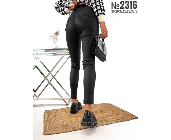 Фотография ЖІНОЧІ ДЖЕГІНСИ АМЕРИКАНКА З НАПИЛЕНЯМ ЕКОШКІРИ 25,26,27,28,29,30 "PARTNERS" недорого от прямого поставщика, изображение 2