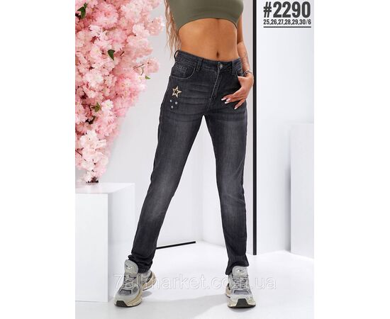 Фотография Женские джинсы с декором размерный ряд 25 26 27 28 29 30 "PARTNERS" недорого от прямого поставщика, изображение 5