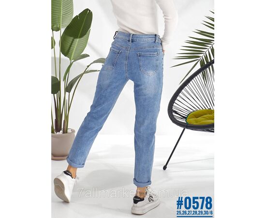 Жіночі MOM jeans розмірний ряд 25,26,27,28,29,30 "PARTNERS" недорого від прямого постачальника, зображення 4