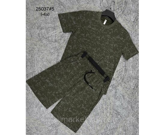 Фотография Спортивный костюм мужской с шортами р-ры L-4XL (4цв) "PROSTOMEN" недорого от прямого поставщика, изображение 2