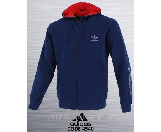 Фотография Кофта спортивная мужская на молнии  ADIDAS размеры 2XL-6XL  (4цв) "REMAIN" недорого от прямого поставщика, изображение 2