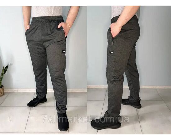 Спортивні штани чоловічі, прямі розміри 48-56 (3кв) "NICOLAS" недорого від прямого постачальника, зображення 3