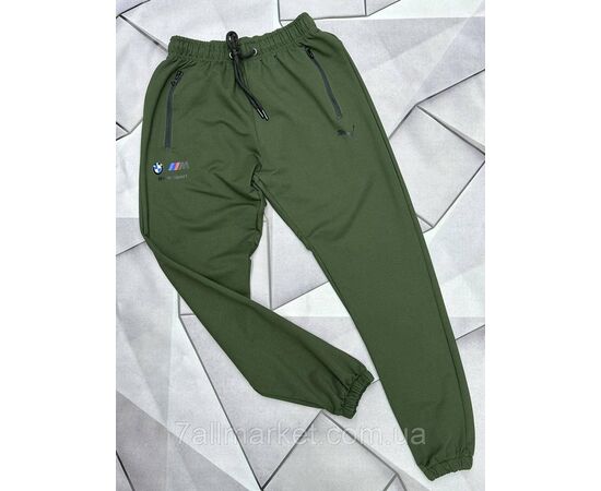 Спортивні штани чоловічі на манжеті розміри S-2XL (5 кв) "MACCALI" недорого від прямого постачальника, зображення 2